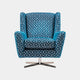 Scala - Swivel Accent Chair In Domaso Fabric