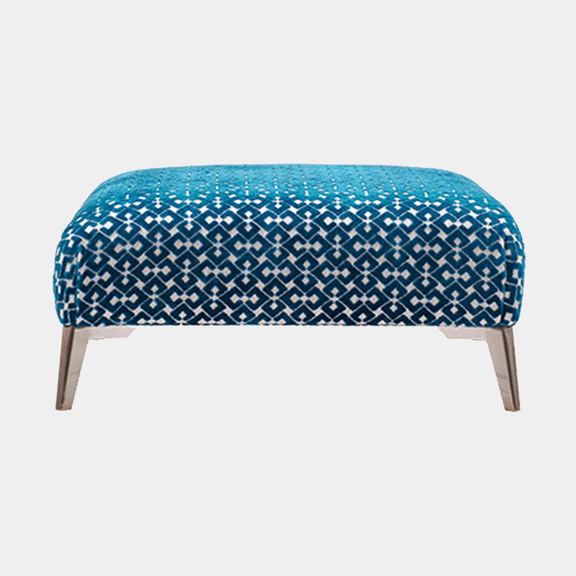 Designer Footstool In Fabric