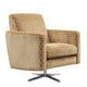 Linara - Club Swivel Chair In Aqua Clean Fabric