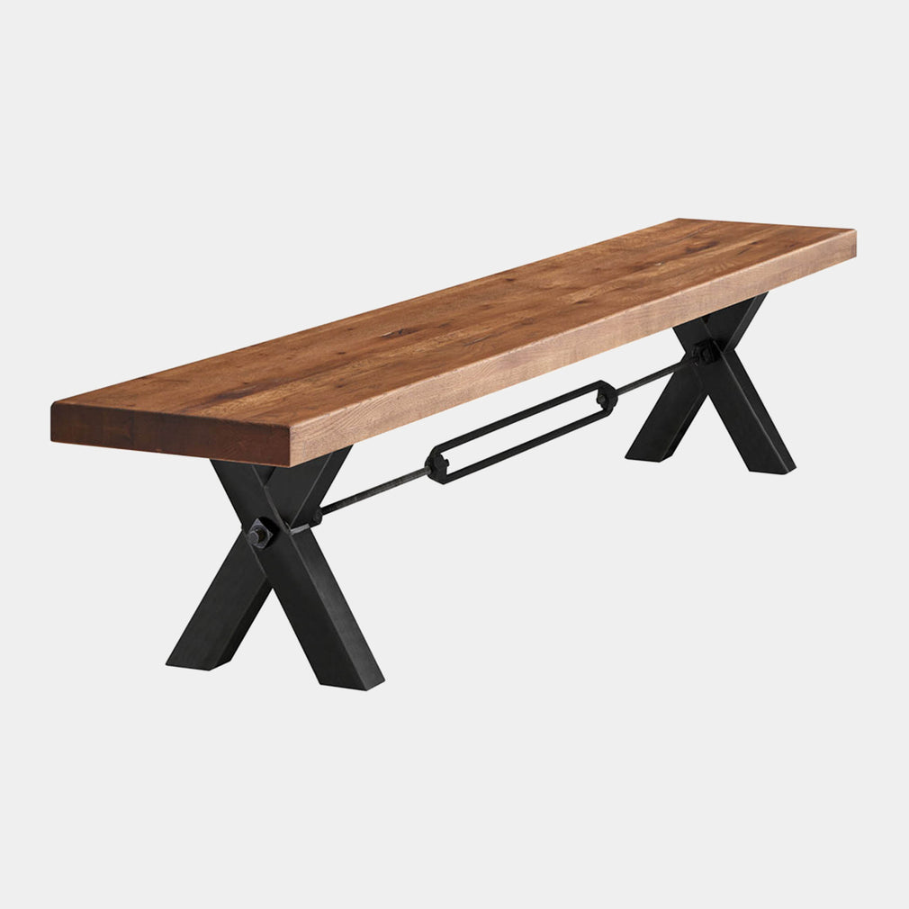 Dining Bench Straight Edge Kansas Leg 180 x 40cm