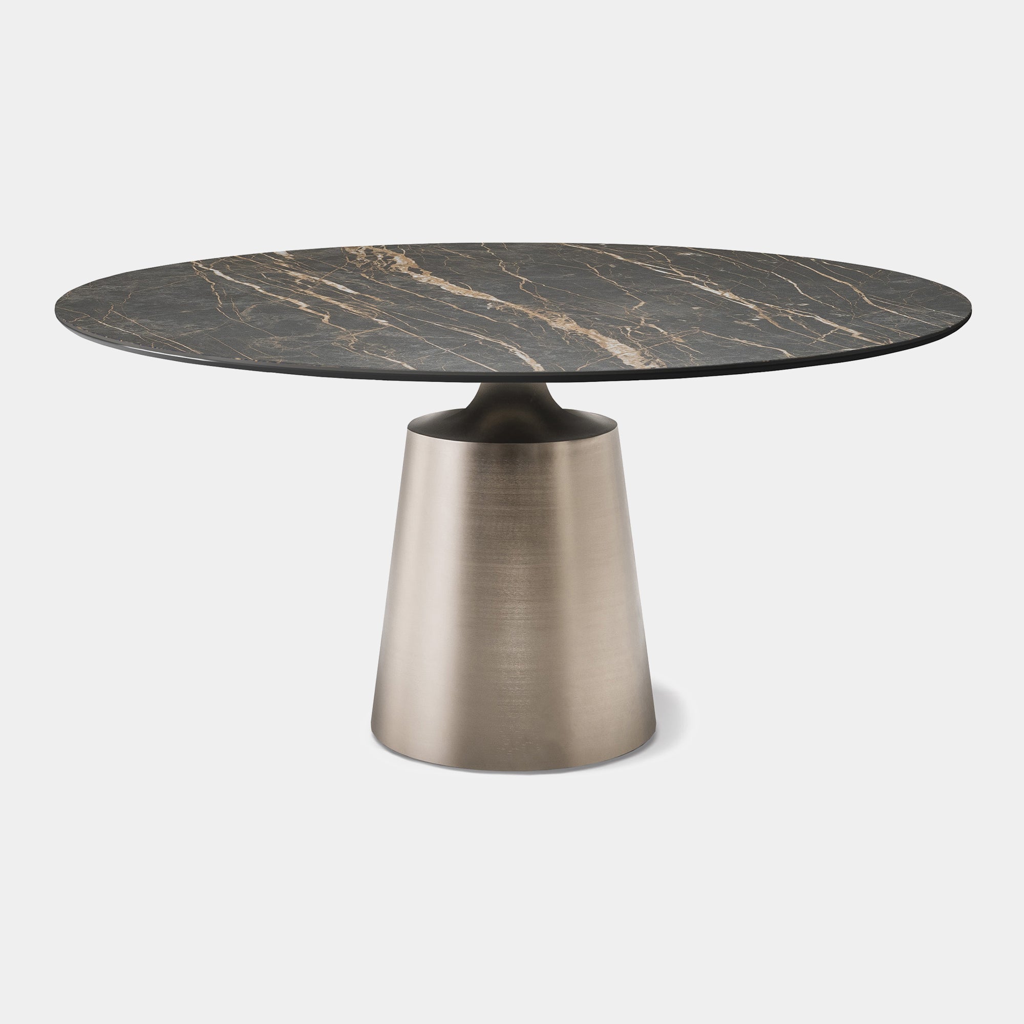 140cm Round Dining Table With GFM69 Graphite Base