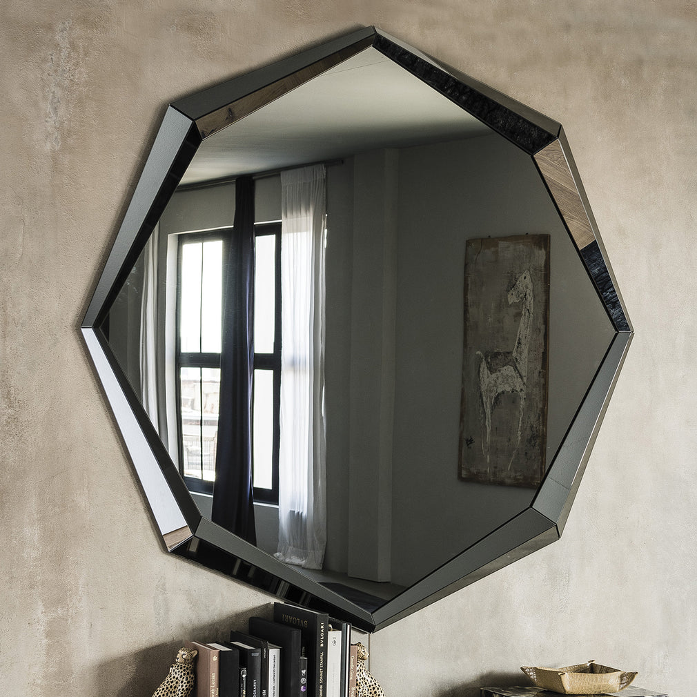 Cattelan Italia Emerald - Mirror Mirrored Smoke Grey Glass 130x130cm