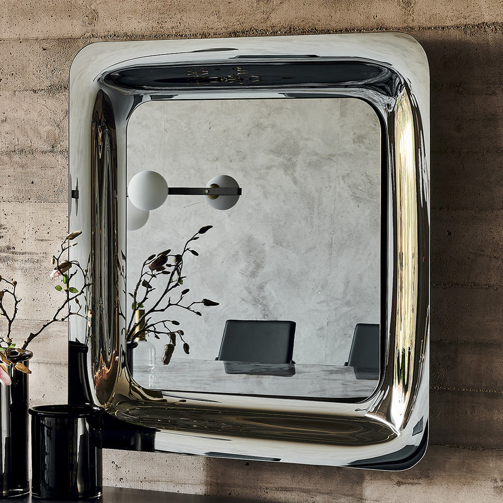 Cattelan Italia Glenn - Mirror Mirrored Smoke Grey Glass 120x120cm