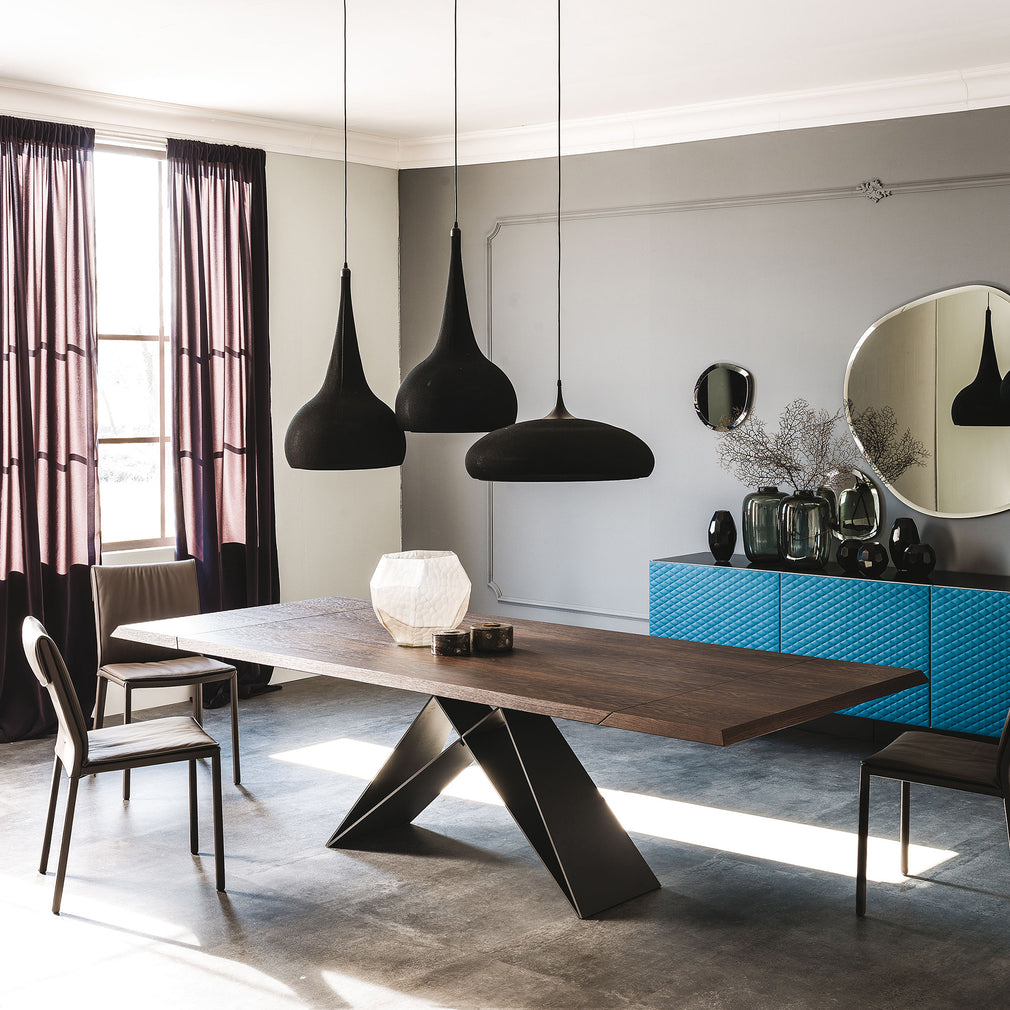 Cattelan Italia Premier Wood Drive - Extending Dining Table 140 x 90cm Extends To 217cm