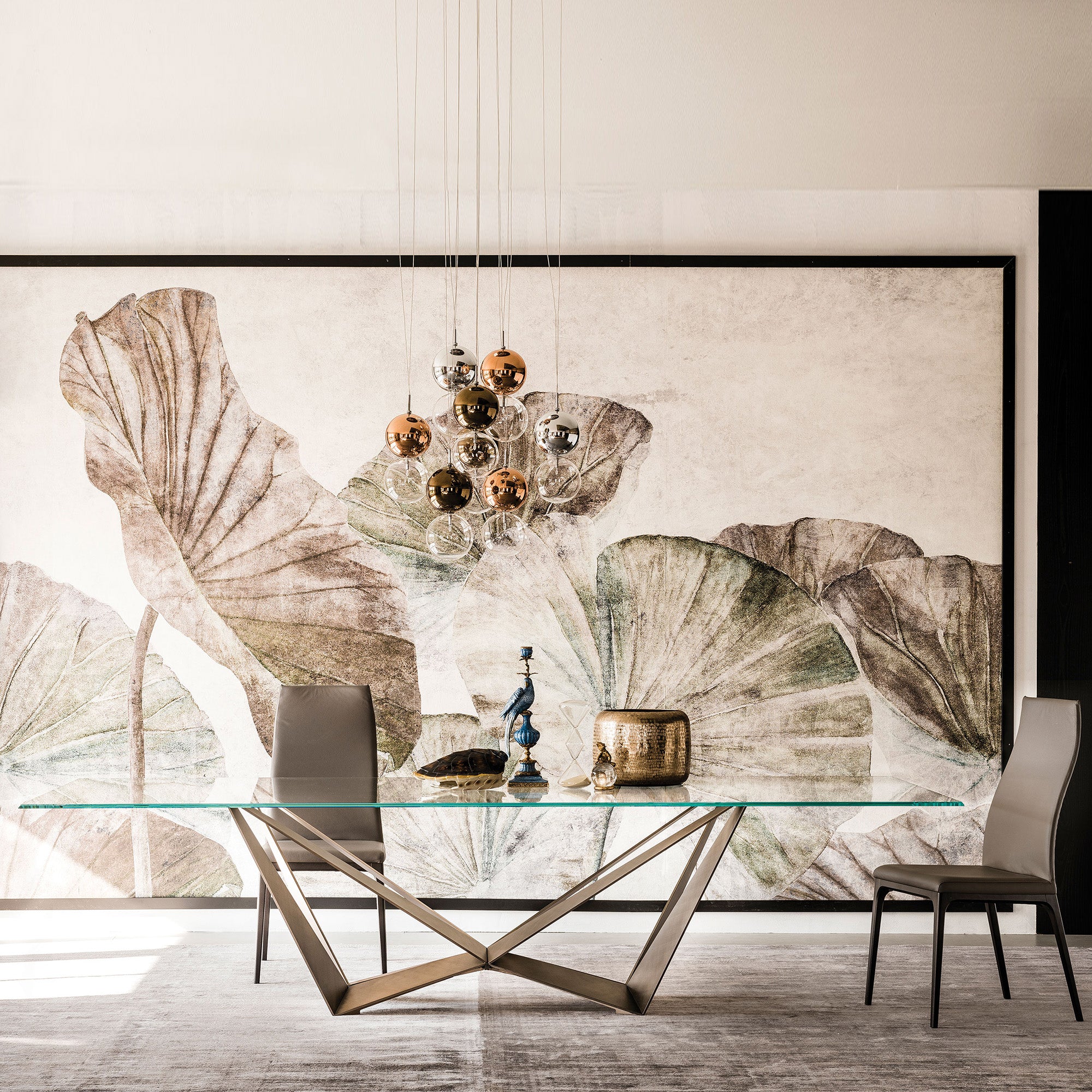 Cattelan Italia Skorpio Glass Bronze Collection