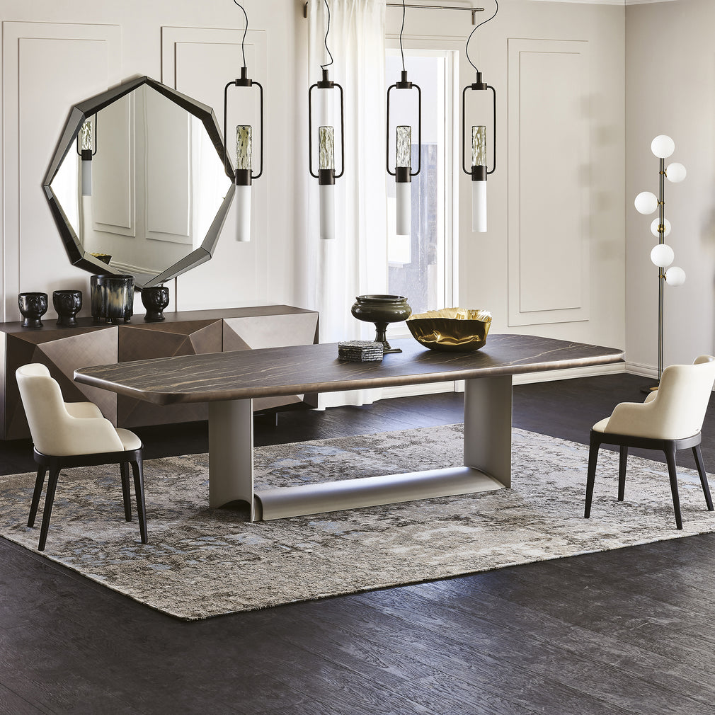 Cattelan Italia Dragon Keramic Premium - Dining Table Bronze Top & Titanium Base 200cm x 120cm