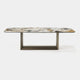 200cm x 120cm SAG Shaped Dining Table With GFM11 Titanium Base