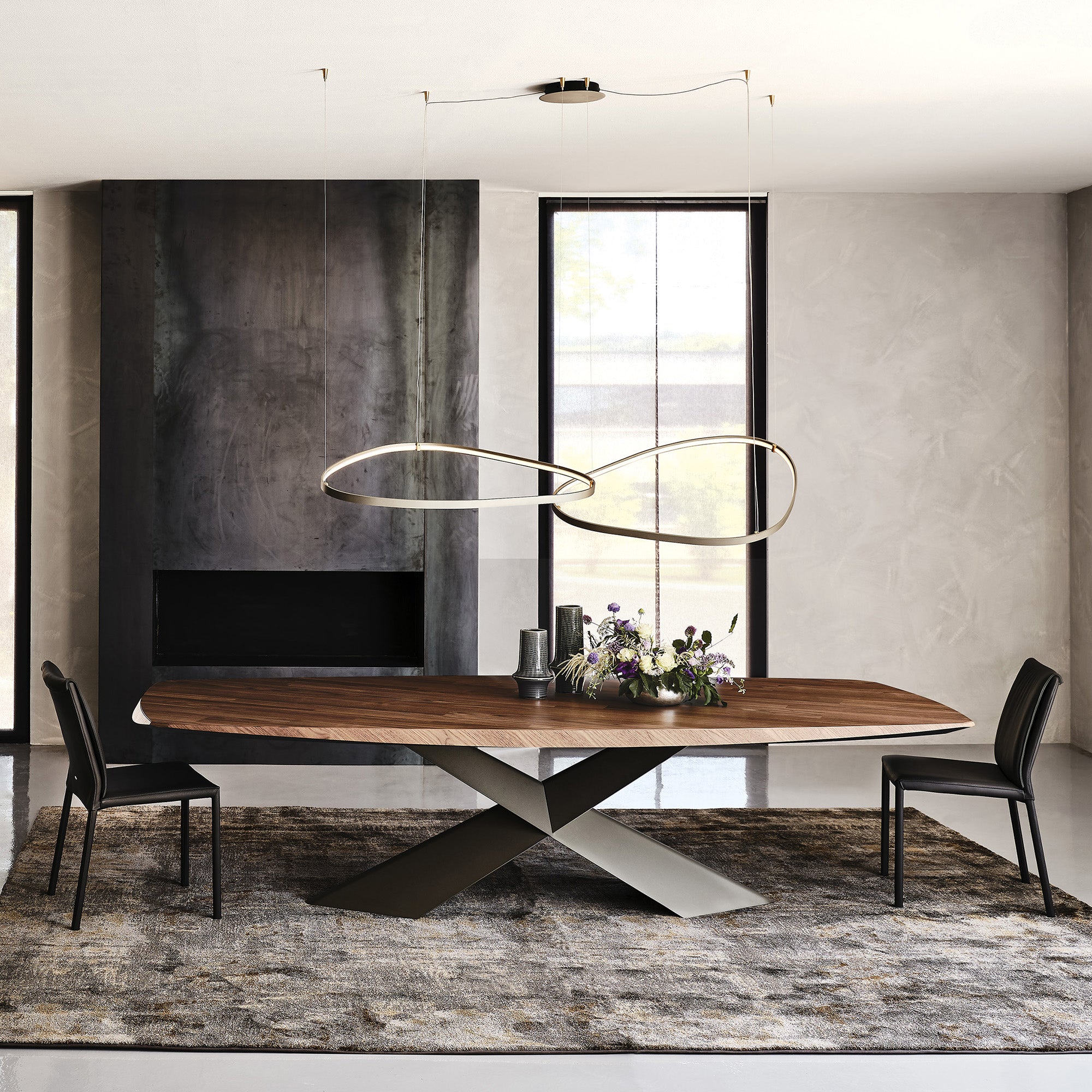 Cattelan Italia Tyron Wood - Dining Table 200cm Angled Edges