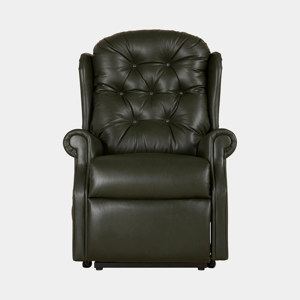 New Burford - Petite Fixed Chair In Leather