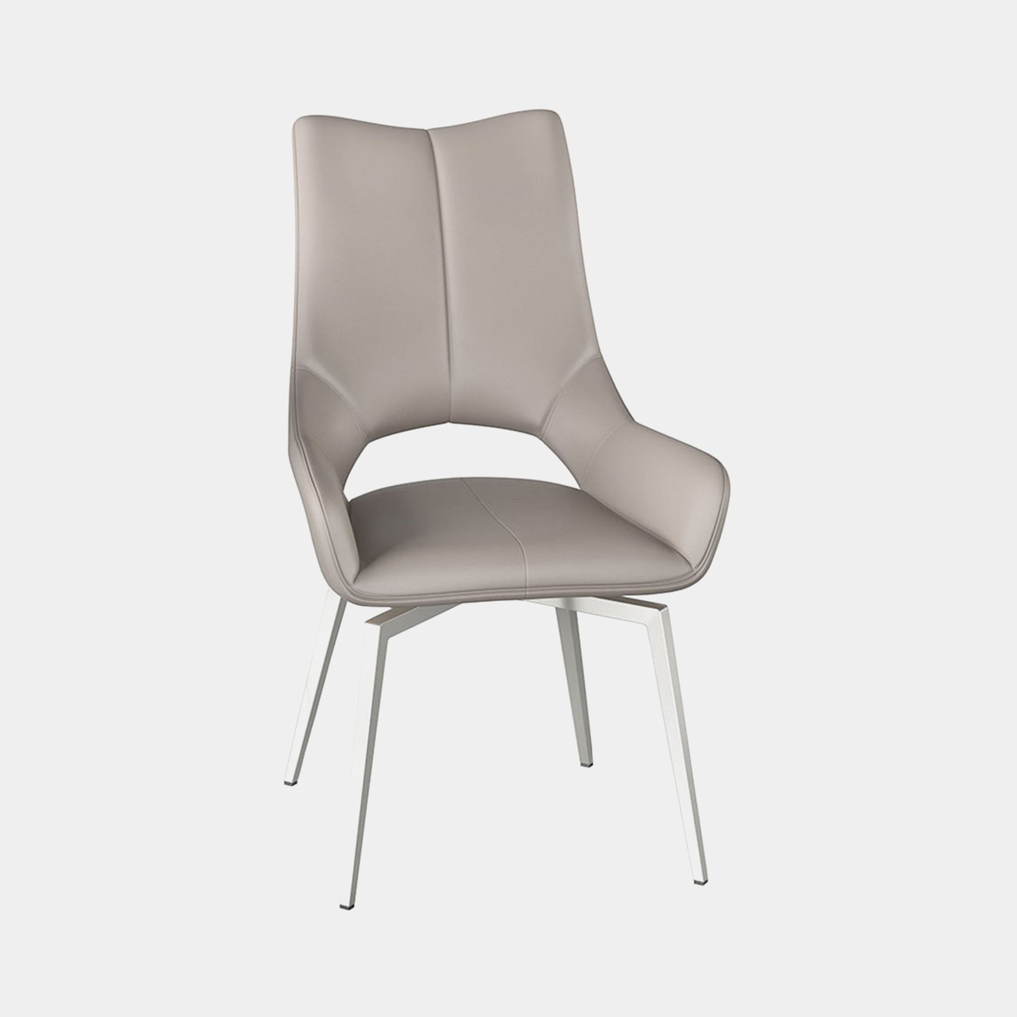 Aristo - Dining Chair In Taupe PU