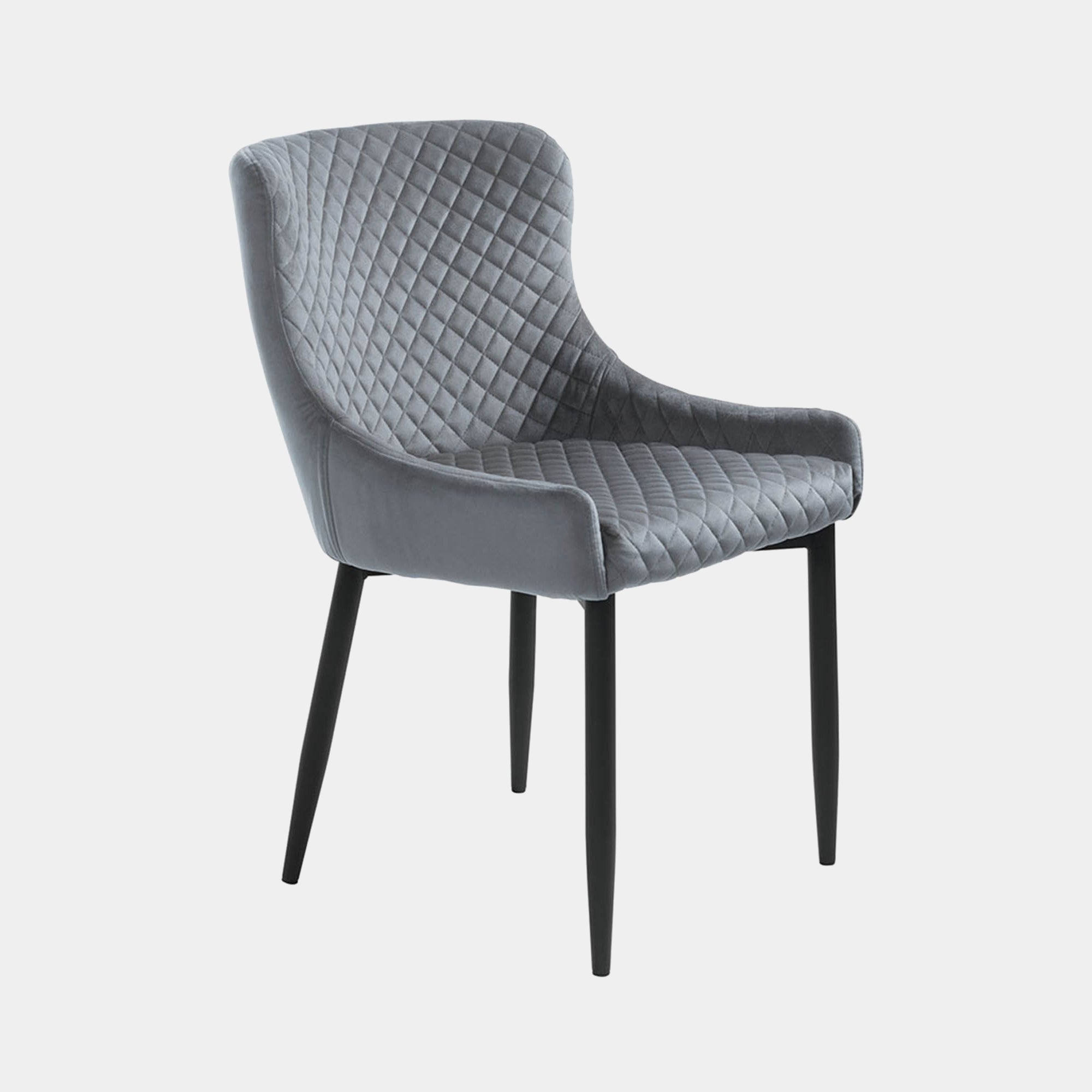 Copeland - Dining Chair Light Grey Velvet Fabric