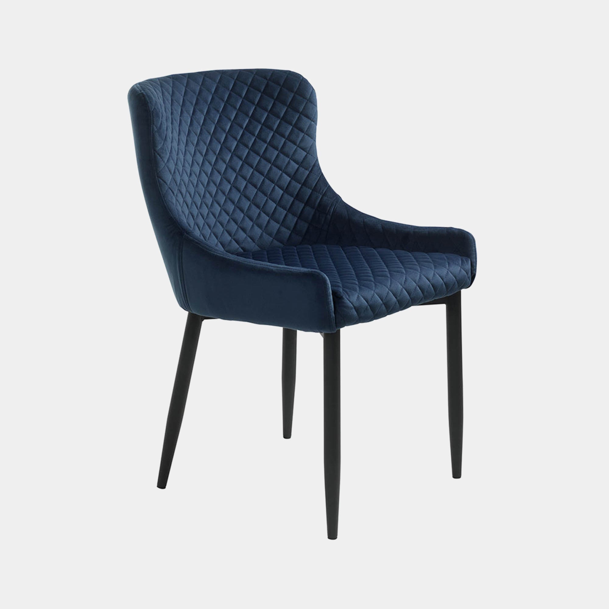 Copeland - Dining Chair Dark Blue Velvet Fabri