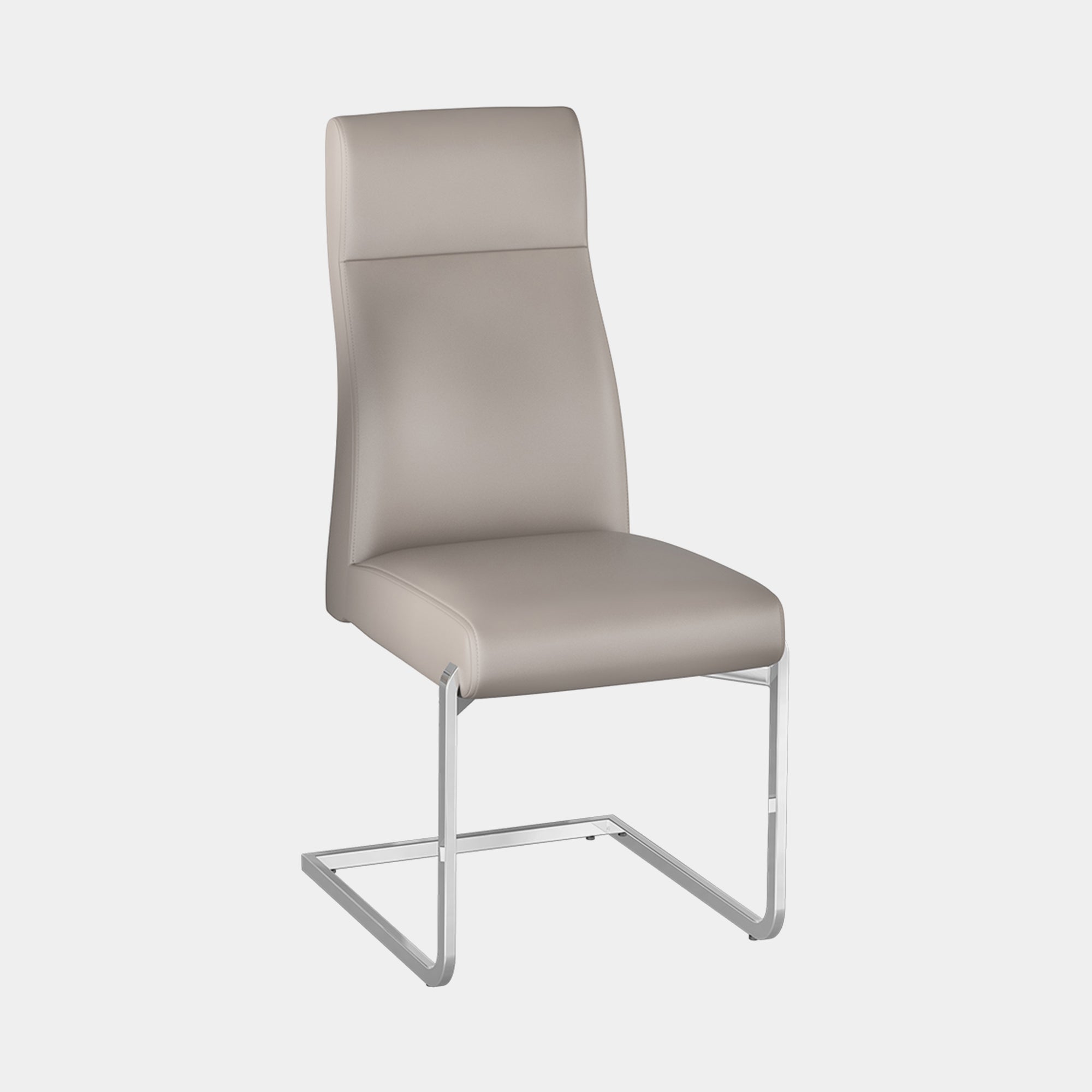 Dining Chair In Taupe PU