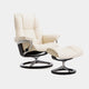Chair And Footstool Signature Base In Paloma