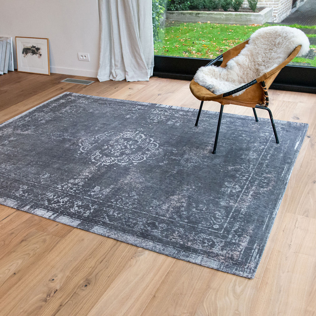 Fading World Medallion Rug Stone 9148 80cm x 150cm