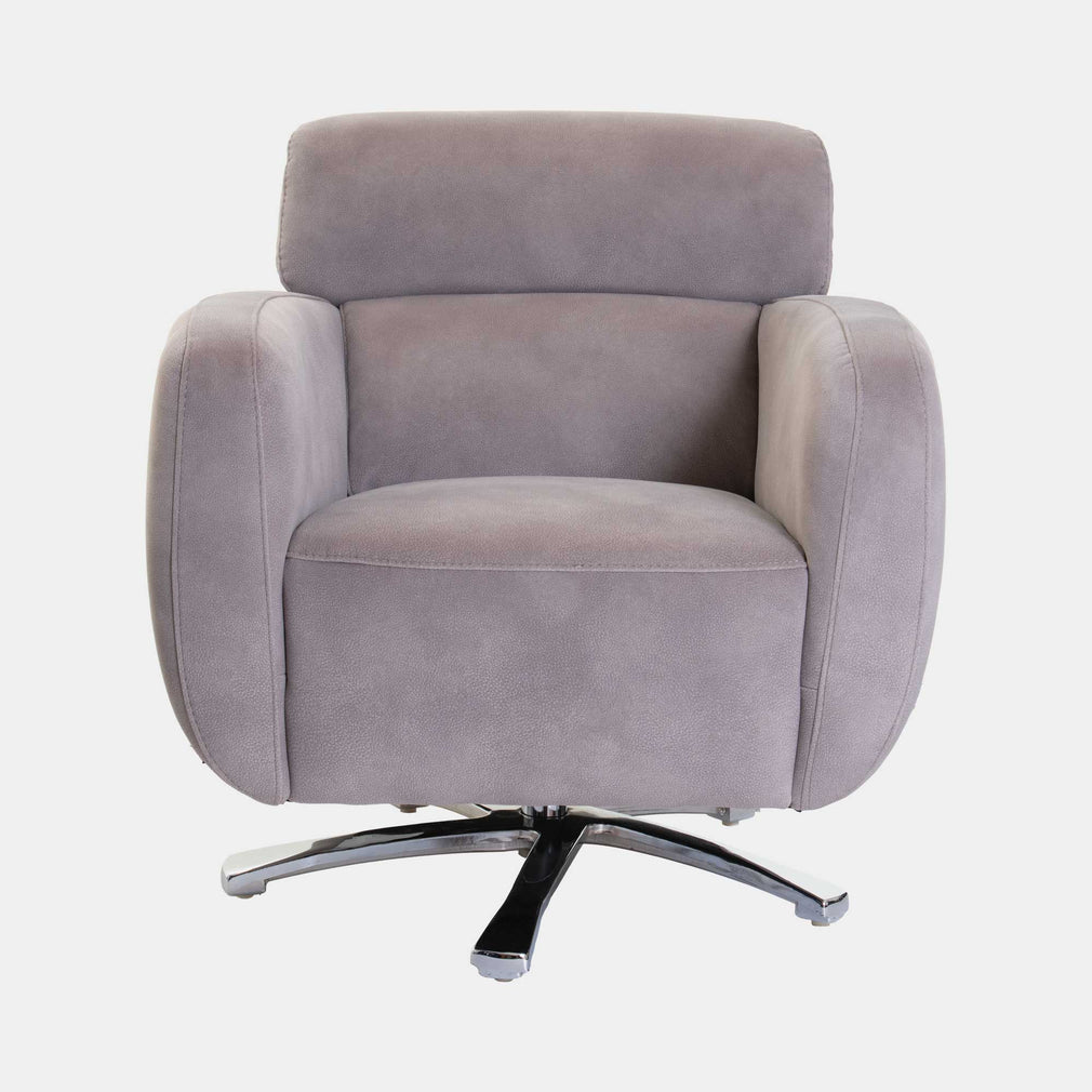 Swivel Chair with Chrome Frame In Fabric