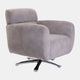 Swivel Chair with Chrome Frame In Fabric