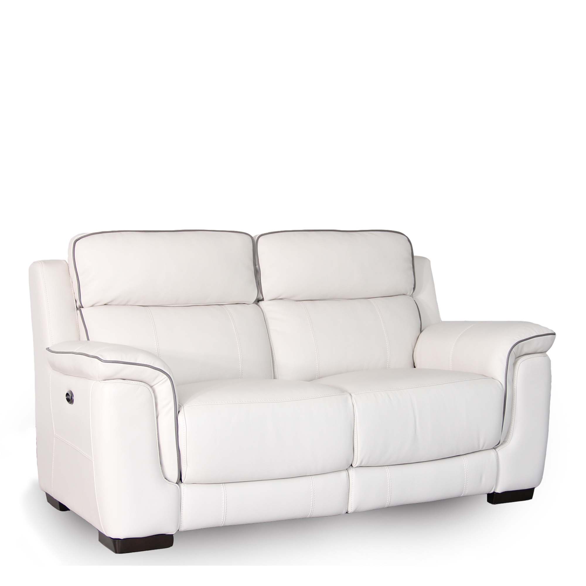 2.5 Seat Compact Sofa With Double Power Recliner In Cat 25/Full Leather