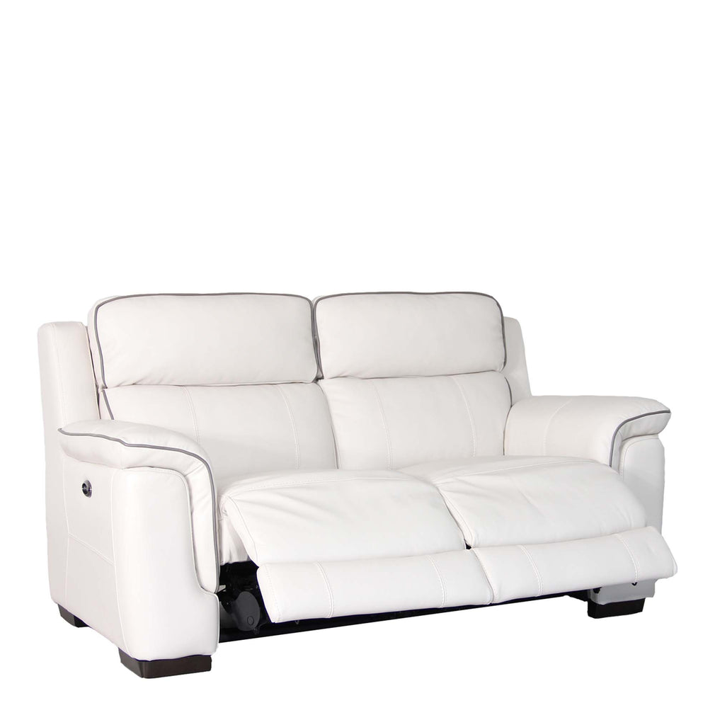 2.5 Seat Compact Sofa With Double Power Recliner In Cat 25/Full Leather
