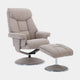 Swivel Chair And Stool In Fabric Lisbon Wheat (Assembly Required)