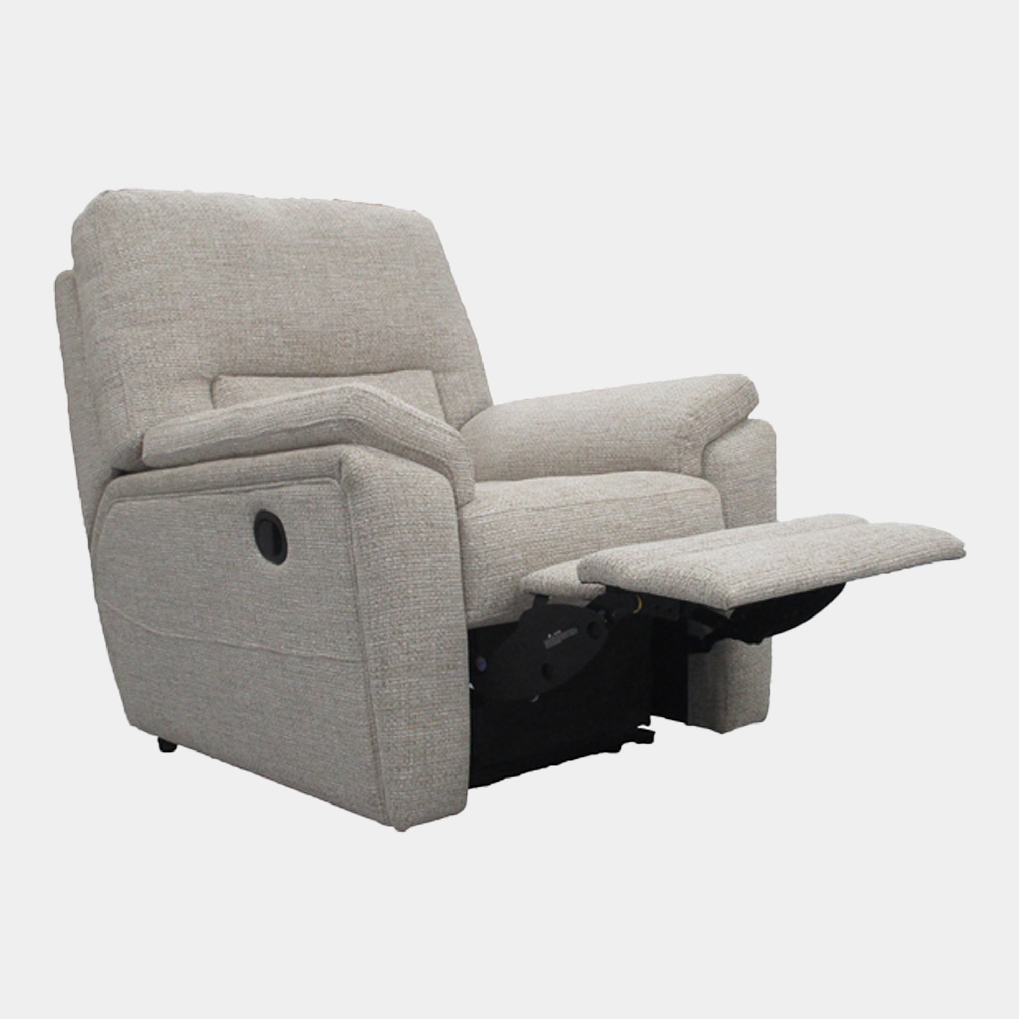 Armchair Power Recliner With 2 Button Switch - Single Motor In Grade A Fabric