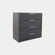 80cm 4 Drawer Chest Colour Glass Front