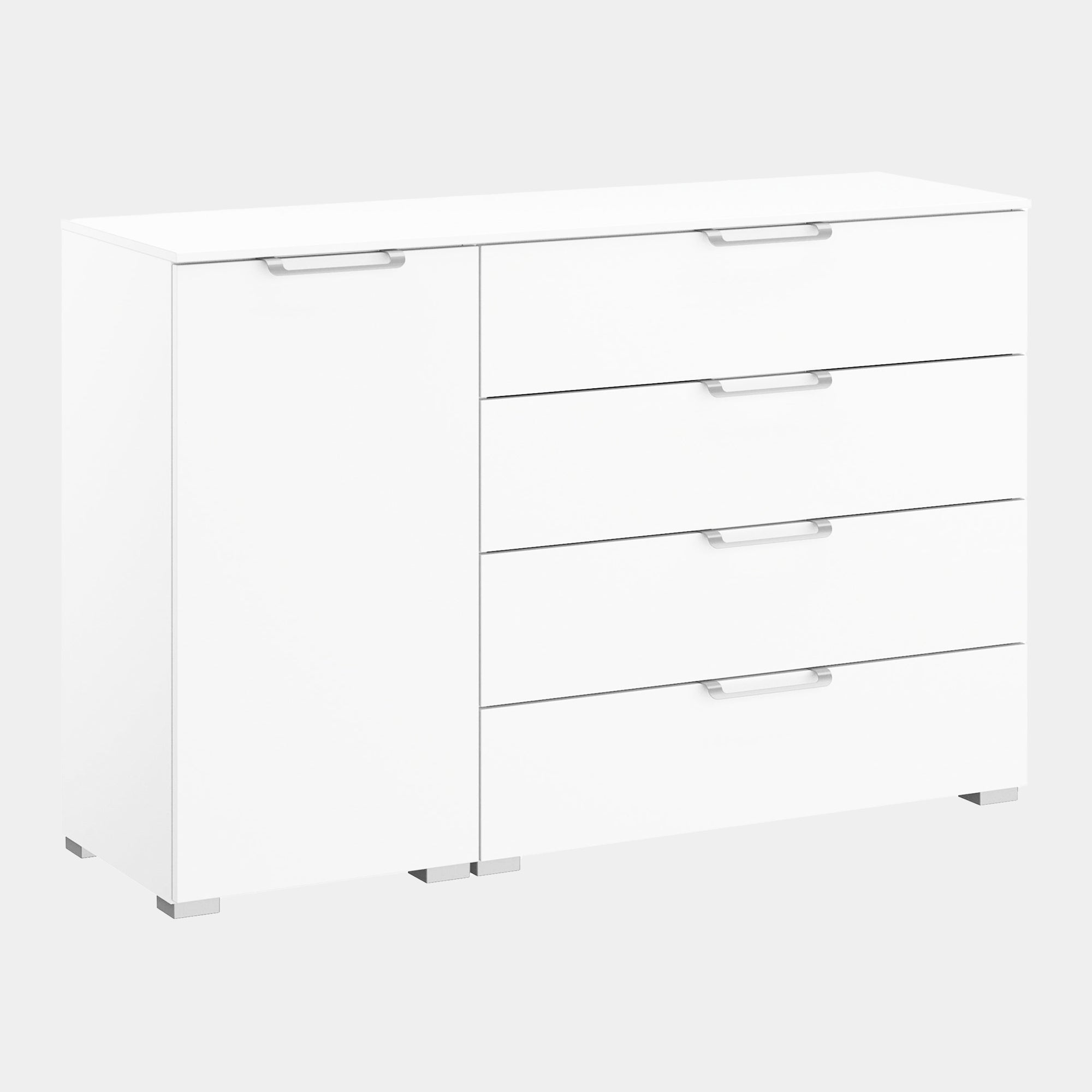 120cm 1 Door 4 Drawer Chest Colour