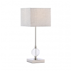 Grey Crystal Table Lamp - Ruby