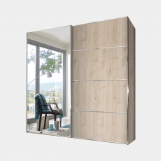 Lauderdale - Mirrored Wardrobe With Carcase Colour Front