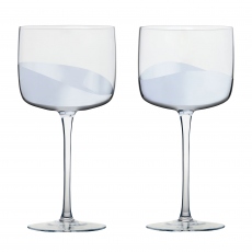 Silver Gin Glasses - Wave