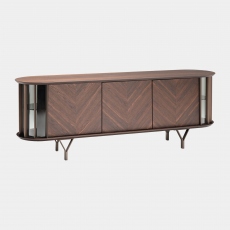 Cattelan Costes - Sideboard With Metal Inserts and Wooden Frame