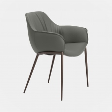 Dining Chair In Soft Leather - Cattelan Scarlett
