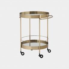 Avery - Drinks Trolley In Champagne Gold Finish