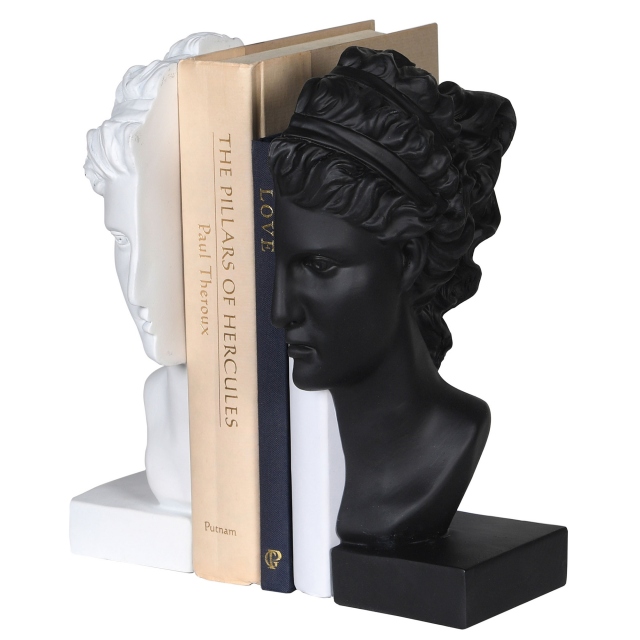 Ada Bookends - White & Black - Glamour - Fishpools