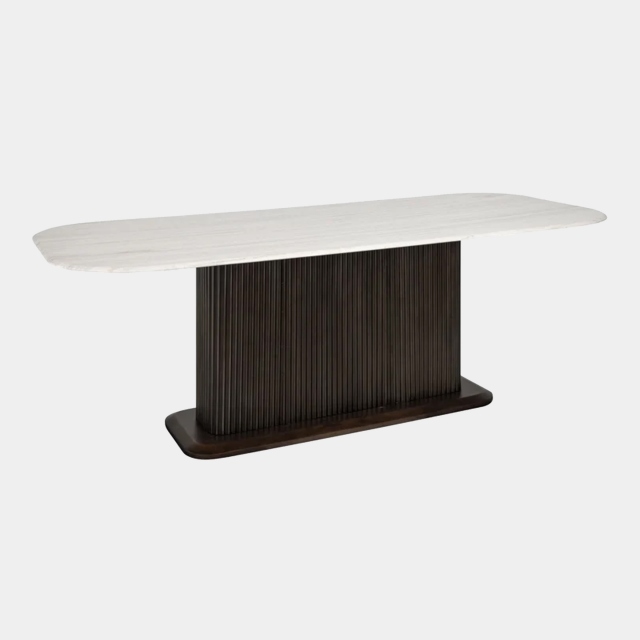 230cm Dining Table With Marble Top - Seabrook