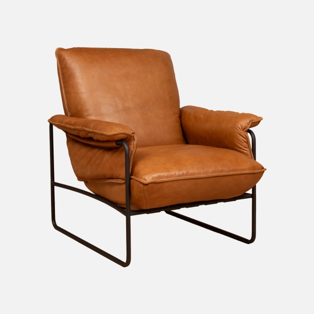 Accent Chair In Leather - Pimlico