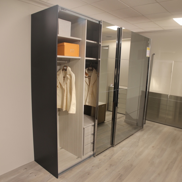 260cm Gliding Door Wardrobe - Item as Pictured - Malmo