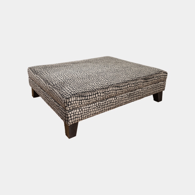 Large Footstool In Fabric - Etienne