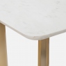 Side Table With White Marble Top - Harmony