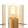 Amber Ribbed Table Lamp - Rizzi