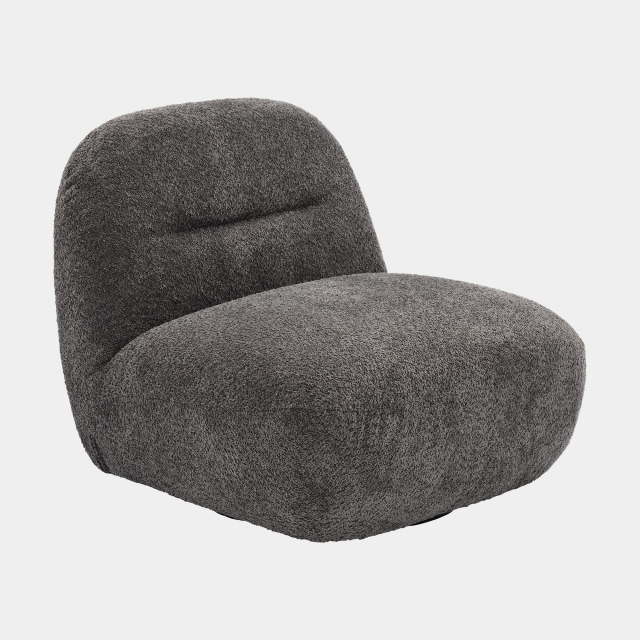Swivel Accent Chair In Fabric - Amelia
